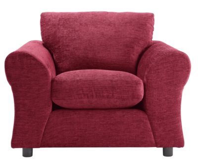 HOME - New Clara - Fabric Chair - Red